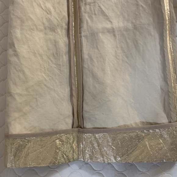 Gold Metallic Fly Front Trouser - Picture 7 of 8